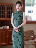 Luna Lace Jacquard Cheongsam Dress