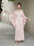 Lila Soft Pink Cheongsam Overlay or Slip Dress