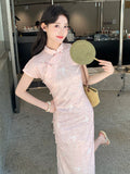 Faye Floral Print Cheongsam Dress