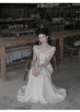 Alessandra 2-Piece Off-Shoulder Embroidered Cheongsam Set