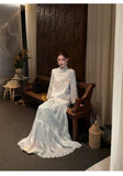 Castle 2-Piece Jacquard Embroidered Cheongsam Set
