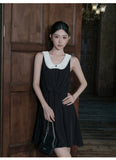 Elspeth Color-Blocked Retro Cheongsam Dress