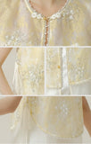 Yasmin Sage Green Embroidered Silk Vest Cheongsam