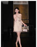 Celeste 2-Piece Pink Embroidered Cheongsam Set