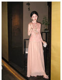 Ming 2-Piece Jacquard Linen Cheongsam Set