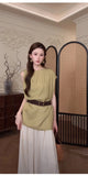 Cecilia 2-Piece Lace Jacquard Cheongsam Set