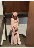 Eden 2-Piece Chiffon Ruffled Cheongsam Set