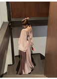 Eden 2-Piece Chiffon Ruffled Cheongsam Set