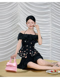 Coronet 2-Piece Floral Silk Cheongsam Set