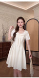 Sabella Long Textured Acetate Cheongsam Dress