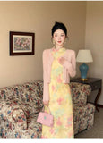 Moonbeam Lace Floral Cheongsam Dress