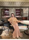 Amara 2-Piece Jacquard Cheongsam Set