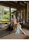 Moonbeam Lace Floral Cheongsam Dress