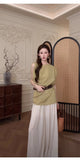 Cecilia 2-Piece Lace Jacquard Cheongsam Set