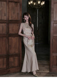 Muse Satin Jacquard Cheongsam Dress