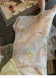 Shimmer Gradient Floral Cheongsam Dress