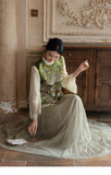 Andante 2-Piece Embroidered Vest Qipao Set