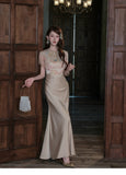 Muse Satin Jacquard Cheongsam Dress