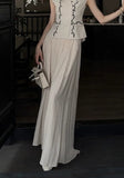 Alessandra 2-Piece Off-Shoulder Embroidered Cheongsam Set