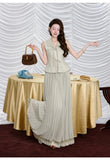 Manor 2-Piece Vintage Pleated Cheongsam Set