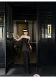 Taya 2-Piece Embroidered Cheongsam Set