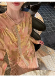 Amara 2-Piece Jacquard Cheongsam Set