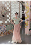 Acclaimed 2-Piece Knit Top Skirt Cheongsam Set
