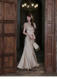 Muse Satin Jacquard Cheongsam Dress