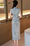 Nessa Jacquard Cheongsam Dress