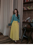 Marigold 2-Piece High-Cotton Cheongsam Set