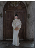 Violet 2-Piece Tencel Satin Cheongsam Set