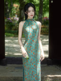 Elspeth Green Breathable Cheongsam Dress