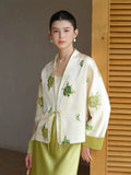 Mirabel 2-Piece Satin Embroidered Cheongsam Set