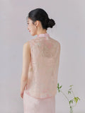Willa Pink Embroidered Slip Dress Cheongsam