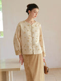 Wilhelma 2-Piece Embroidered Jacquard Cheongsam Set