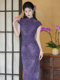 Ultimate Purple Breathable Cheongsam Dress