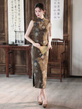 Giselle Sandalwood Vintage Cheongsam Dress