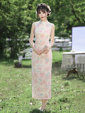 Evangeline Pink Slim-Fit Cheongsam Dress
