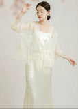 Peace Lace Embroidered Cheongsam Top