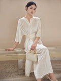 Sura Cheongsam Dress White Polyester