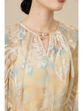 Raffaella 2-Piece Yellow Silk Cheongsam Set