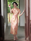Onyx Orange Lightweight Cheongsam Dress