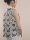 Nadine Lilac Jacquard Cheongsam Top