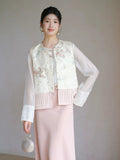 Nita Jacquard Embroidered Cheongsam Vest
