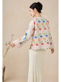 Rigel Floral Jacquard Cheongsam Coat