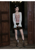Taffeta 2-Piece Floral Slip Dress Cheongsam Set