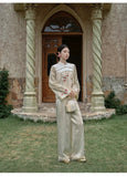 Violet 2-Piece Tencel Satin Cheongsam Set