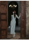 Leah Lace Embroidered Cheongsam Dress