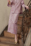 Philippina 2-Piece Gold Embroidered Cheongsam Set