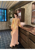 Amara 2-Piece Jacquard Cheongsam Set